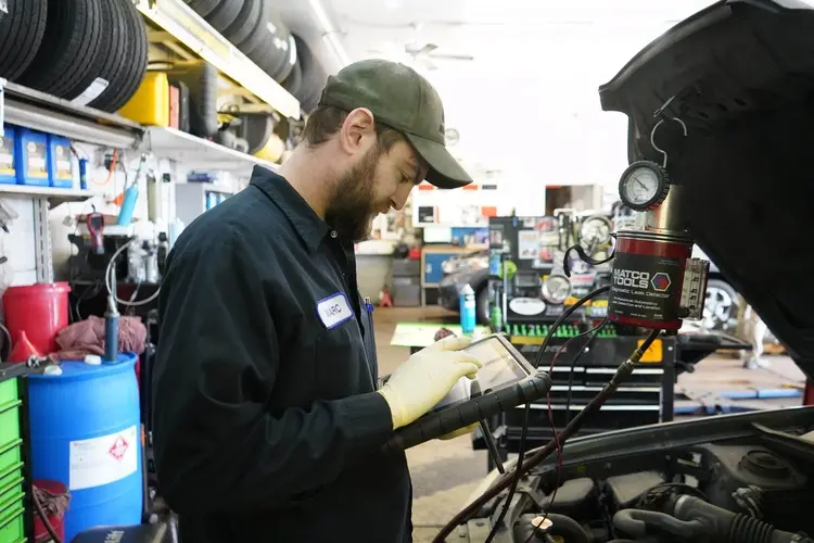 auto repair services, automotive repair, car inspection at our advanced automotive service center in west chester, we offer a fair price and work in cold weather on all vehicles and their tires, customers can trust our location with their cars or truck 