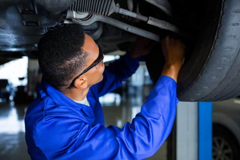 An automotive repair technician in West chester